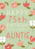 Pretty Birthday Card - 75th - Auntie created by Juniper and Rose Studio