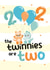 Cute Birthday Card - Twins - 2nd created by Rulu