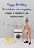 Funny Birthday Card - Saggy Birthday Suit created by Bold & Bright Cards
