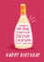 Funny Birthday Card - Drink Cheap Wine created by Pilea Press