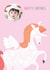 personalised unicorn card personalised girl birthday card Personalised Photo Card 28097 created by Kali Stileman