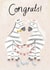 Cute Wedding Card - Congrats - Zebras created by Chloe Fae Designs