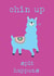 Cute Funny Sympathy Bad News Llama Card - Chin Up Spit Happens - Unlucky created by Hey Lyla Designs