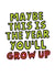 Funny Birthday Card - Grow Up created by Studio Doodles