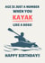 Funny Birthday Card - Kayak Like a Boss created by Bolt + Paper