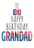 80th Birthday Card - Grandad - Cake and Candles created by size3art