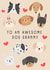 Cute Birthday Card For Granny - Dogs - Awesome Dog Granny created by Ink Icons
