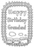 Grandad Birthday Train Card to colour from grandchild created by Fantastical Fun Shop