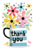 Pretty striped Thank You card created by Pennychoo