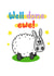 Cute congratulations card - sheep - puns created by Eweniverse