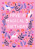 Happy 5th Birthday - Unicorn Card For Her created by Pear Tree Press
