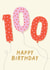 Fun Birthday Card for a Friend or Relative - 100th Birthday - Balloons - Female created by Pixie Studio