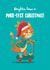 Cute Christmas Card - Ginger Cat - Daughter created by Hannah Jayne Lewin