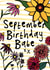 Cute Floral Card - September Birthday created by Bow & Bell