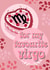 Cute Pink Virgo Zodiac Sign Card created by Caitlins Creations