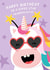 Cute Birthday Card - Granddaughter - Unicorn created by Macie Dot Doodles