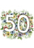 50th Floral Birthday Card, Anniversary Card created by Erin Marie Scott