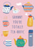Classic Birthday Card - Granny - Totally Tea-rrific created by Painted Parasol Studio