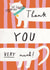 Cute Thank You Cat Card - Thank You Very Much! created by Alice Mole Illustration