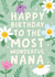 Heartfelt Birthday Card - Most Wonderful Nana created by Macie Dot Doodles