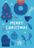 Cute Christmas Card - Kawaii Smiley Faces - Merry Christmas created by Sophie Kent Illustration