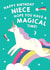 Cute Birthday Card - Niece - Unicorn Rainbow created by Pixie Studio