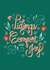 Pretty Christmas card - Tidings of Comfort and Joy created by Angelicabydesign