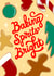 Cute Christmas card - Baking Spirits Bright - Gingerbread cookies created by Angelicabydesign