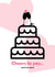 Cheers to you and free cake! funny but cute wedding card created by RileyMax Creations