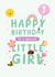 Cute 1st Birthday Card - Little Girl created by Macie Dot Doodles