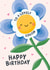 Cute Birthday Card - Lovely Cousin Flower created by Macie Dot Doodles