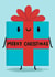 Cute Christmas Card - Present created by Sophie Kent Illustration