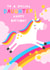 Cute Birthday Card - Daughter - Unicorn created by Nicola Watson