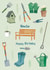 Pretty Birthday Card - Uncle - Gardening Tools created by Pencilface