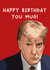 Funny Birthday Card - Donald Trump - Mugshot created by Pack a Punch Designs