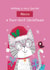 Cute and Funny Christmas Card - Purrfect Niece created by Hannah Jayne Lewin