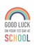 Good Luck Starting School Rainbow Card created by Studio 9