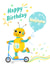 Fun Birthday Card - Nephew Robot Scooter created by Helen Thompson