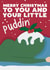 Cute Christmas Card to expectant Mother - puddin' created by Pickled Prints