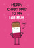 Christmas Card For Mum - Ice Lolly Pun - Fab Mum created by Twisted Haggis
