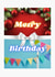 2 in 1 Christmas/Birthday card - Merry Birthday created by crackerjack