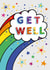 Traditional Get Well Card - Rainbow Cloud created by IC&G