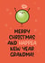 Cute Christmas Card - Grandma - Pea Pun created by Twisted Haggis