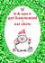 Cute funny Christmas card - piggy created by crackerjack