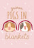 Cute Punny Christmas Card For any Guinea Pig Lover – Guinea Pigs in Blankets created by Squiggle Scribble
