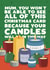 Funny Christmas Card - Mum - Candles created by Pickled Prints