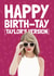 Taylor Swift 1989 Taylor's Version Album Birthday Card created by AbiGoLucky