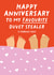 Cute Anniversary Card - Favourite Duvet Stealer created by Pixie Studio
