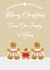 Cute Christmas Card - Our Family to Yours - LGBTQ+ - Two Mums and Daughter created by Mo&Co