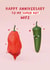 Funny Anniversary Card - Wife - Super Hot Chilli created by Fliss Muir